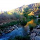 The Wazani River flows from Lebanon into Israel to become the Jordan River.